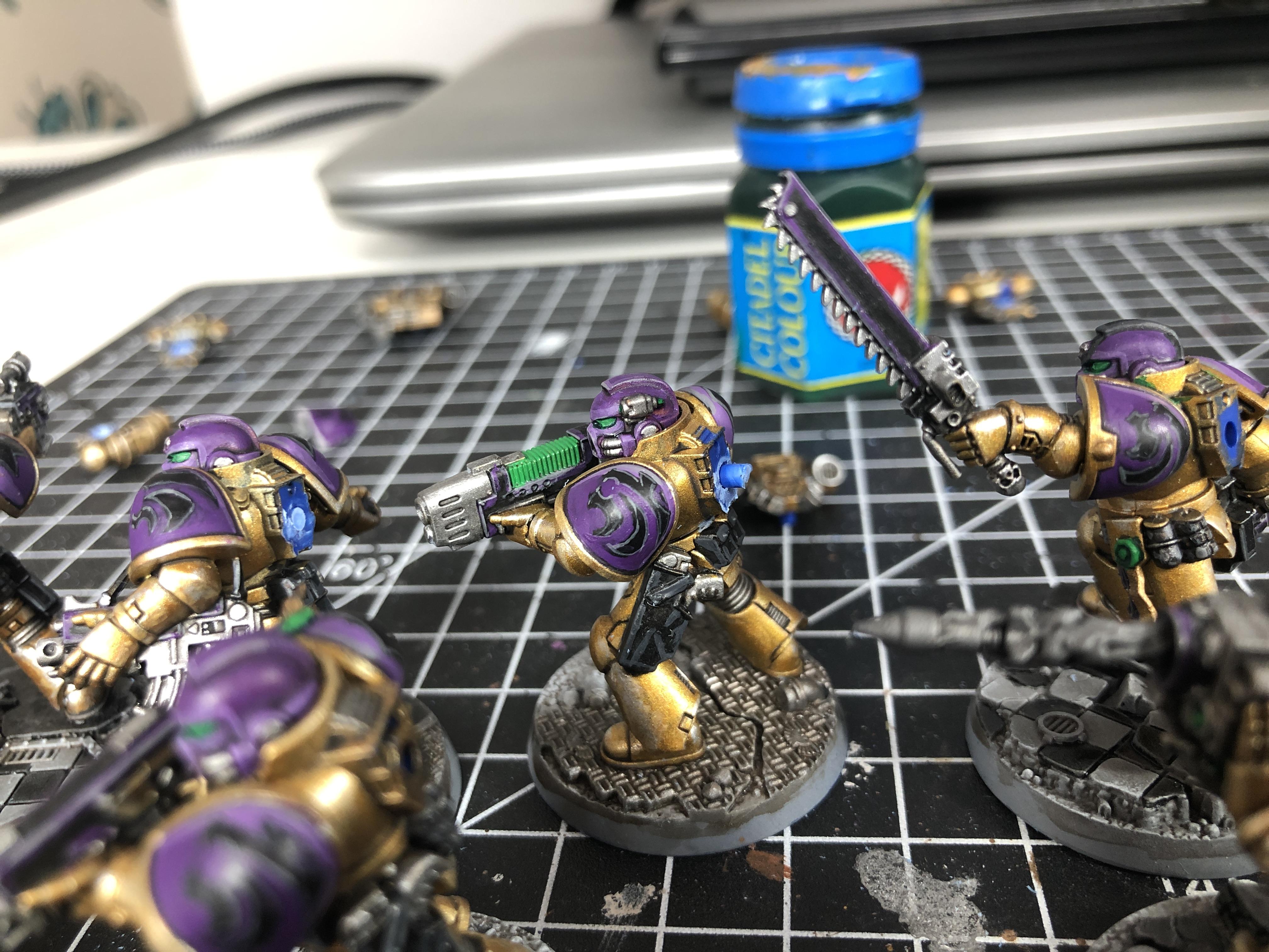 Series 1, Space Marine Heroes, Void Panthers, Warhammer 40,000, Work In Progress Gallery